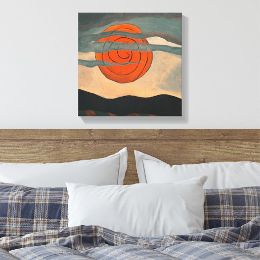 Arthur Dove, Red Sun, Leinwanddruck (Insitu (Schlafzimmer))