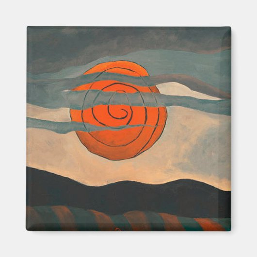 Arthur Dove, Red Sun, Magnet (Vorne)