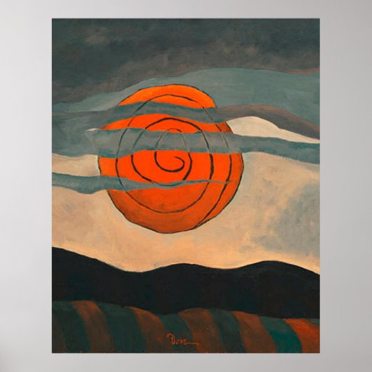 Arthur Dove, Red Sun, Poster (Vorne)