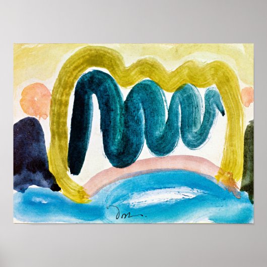 Arthur Dove - Teich in Sonnenlicht Poster (Vorne)