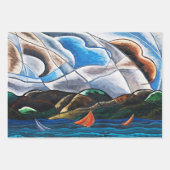 Arthur Dove, Wolken und Wasser Geschenkpapier Set (Vorderseite 3)