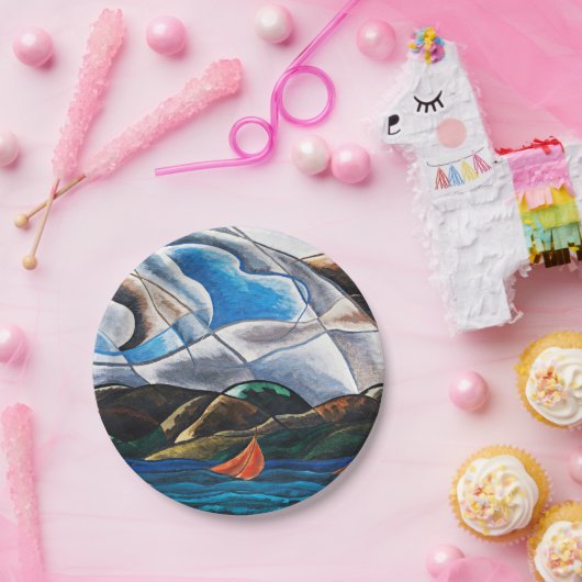 Arthur Dove, Wolken und Wasser Pappteller (Party)