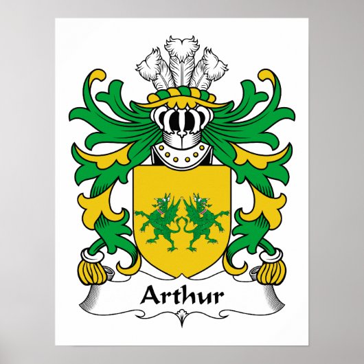 Arthur Familienwappen Poster (Vorne)