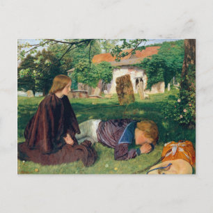 Arthur Hughes zurück aus dem Meer Postkarte