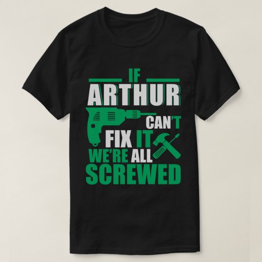 Arthur kann allen lustigen T - Shirt reparieren (Design vorne)