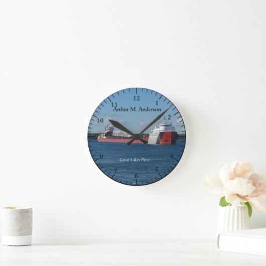 Arthur M. Anderson clock Runde Wanduhr (Zuhause)