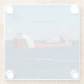 Arthur M. Anderson Glas Untersetzer (Rückseite)