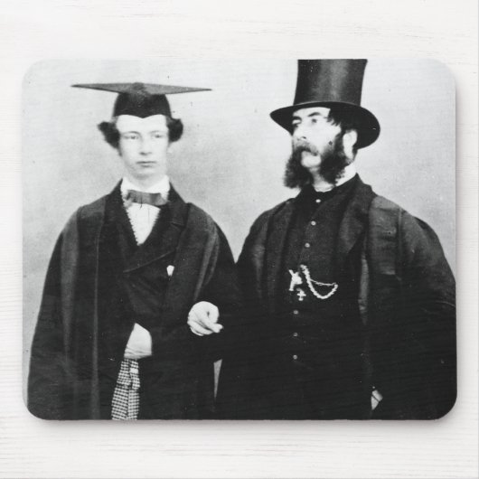 Arthur Munby und sein Vater, c.1851 Mousepad (Vorne)