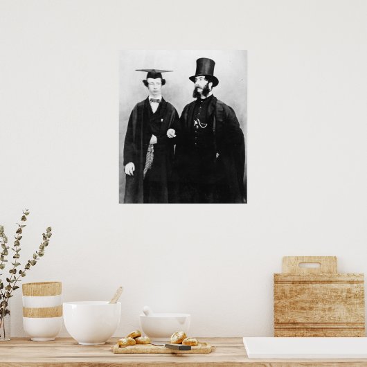 Arthur Munby und sein Vater, c.1851 Poster (Küche)