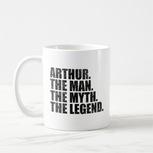 Arthur Name, Arthur Der Mann Der Mythos Die Legend Kaffeetasse (Links)