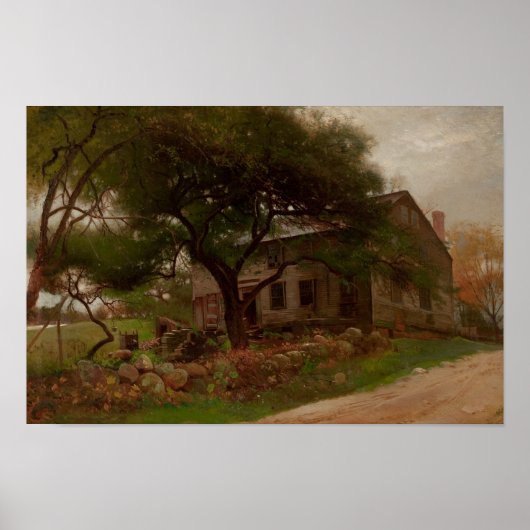 Arthur Parton - Altes Bauernhaus in Catskills Poster (Vorne)