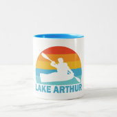 Arthur Pennsylvania Kayak Zweifarbige Tasse (Mittel)