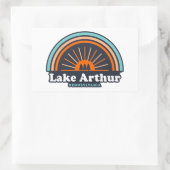 Arthur Pennsylvania Rainbow Rechteckiger Aufkleber (Tasche)