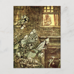 Arthur Rackham - A Christmas Carol - Geister Postkarte