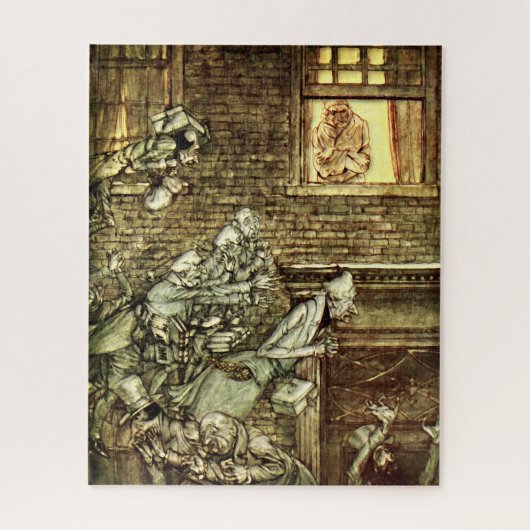Arthur Rackham - A Christmas Carol - Geister Puzzle (Vertikal)