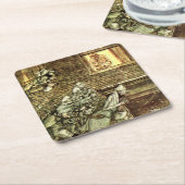 Arthur Rackham - A Christmas Carol - Geister Rechteckiger Pappuntersetzer (angewinkelt)