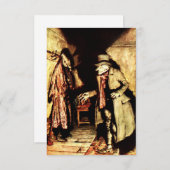 Arthur Rackham - A Christmas Carol - Grumpy Dankeskarte (Vorne/Hinten)