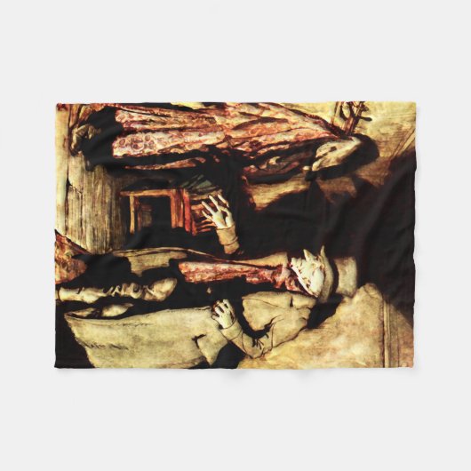 Arthur Rackham - A Christmas Carol - Grumpy Fleecedecke (Vorderseite (Horizontal))