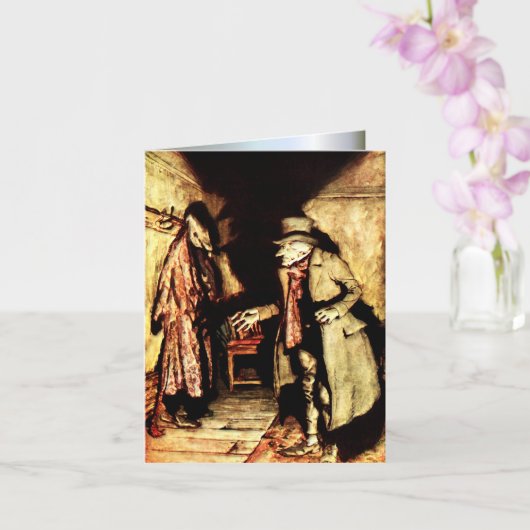 Arthur Rackham - A Christmas Carol - Grumpy Karte (Orchidee)