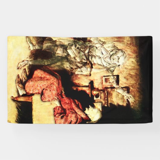 Arthur Rackham - A Christmas Carol - Scrooge Banner (Horizontal)