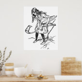 Arthur Rackham Alice im Wunderland Poster (Küche)