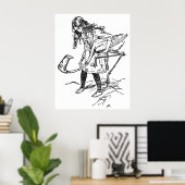 Arthur Rackham Alice im Wunderland Poster (Heimbüro)