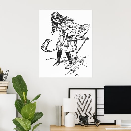 Arthur Rackham Alice im Wunderland Poster (Heimbüro)