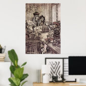 Arthur Rackham Alice im Wunderland Poster (Heimbüro)