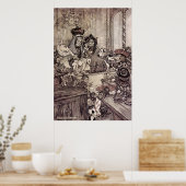 Arthur Rackham Alice im Wunderland Poster (Küche)