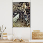 Arthur Rackham Alice im Wunderland Poster (Küche)