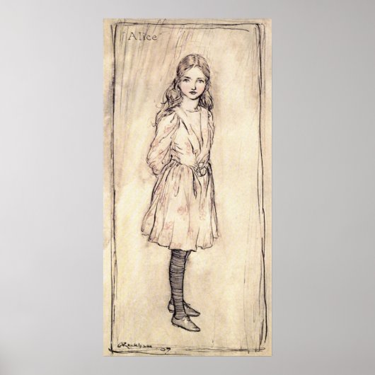 Arthur Rackham Alice im Wunderland Poster (Vorne)