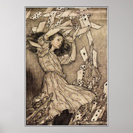 Arthur Rackham Alice im Wunderland Poster (Vorne)