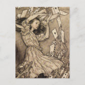 Arthur Rackham Alice im Wunderland Postkarte (Vorderseite)