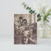 Arthur Rackham Alice im Wunderland Postkarte (Stehend Vorderseite)