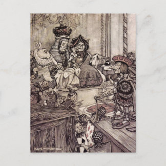 Arthur Rackham Alice im Wunderland Postkarte