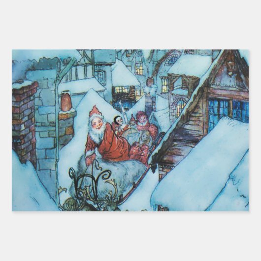 Arthur Rackham Christmas Eve Art Geschenkpapier Set (Vorderseite 2)