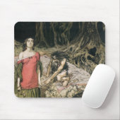 Arthur Rackham | das Anflehen von Grimhilde, die Mousepad (Mit Mouse)