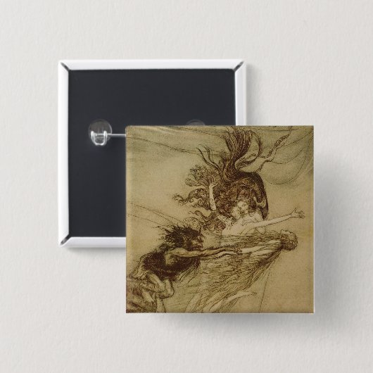 Arthur Rackham | das Rhinemaidens, das Alberich Button (Vorne & Hinten)