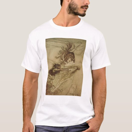 Arthur Rackham | das Rhinemaidens, das Alberich T-Shirt (Vorderseite)