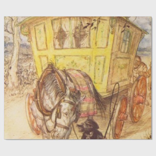 Arthur Rackham - Der Wind in den Willows Geschenkpapier (Flach)