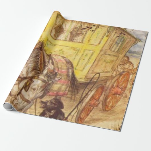 Arthur Rackham - Der Wind in den Willows Geschenkpapier (Ungerollt)