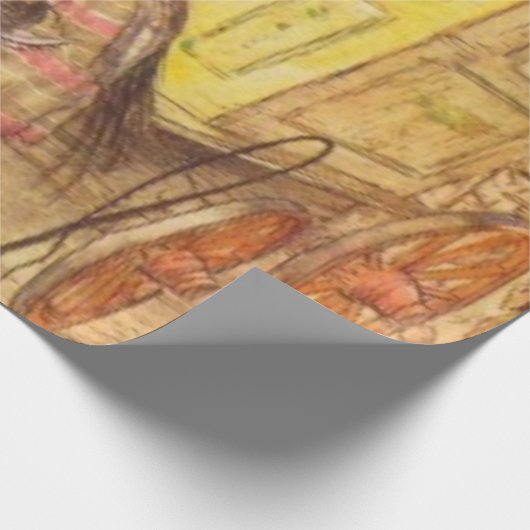 Arthur Rackham - Der Wind in den Willows Geschenkpapier (Ecke)