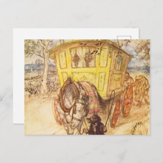 Arthur Rackham - Der Wind in den Willows Postkarte (Vorne/Hinten)