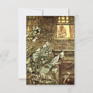 Arthur Rackham - Ein Weihnachtslied - Geister Dankeskarte