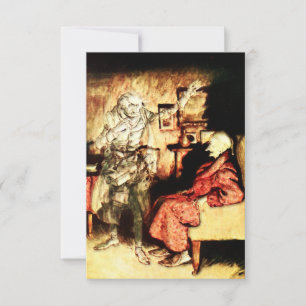 Arthur Rackham - Ein Weihnachtslied - Scrooge Dankeskarte