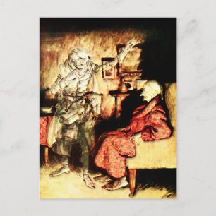Arthur Rackham - Ein Weihnachtslied - Scrooge Postkarte
