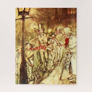 Arthur Rackham - Ein Weihnachtslied - Straße Puzzle
