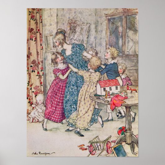 Arthur Rackham | Eine gerötete und boisteröse Grup Poster (Vorne)