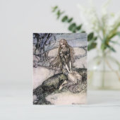 Arthur Rackham Fairy Art von "Undine" Postkarte (Stehend Vorderseite)