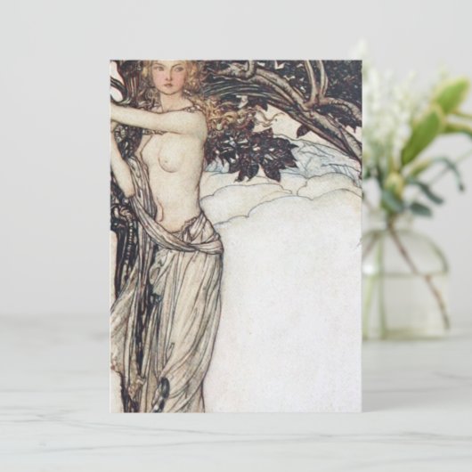 Arthur Rackham Freya The Fair One Einladung (Stehend Vorderseite)